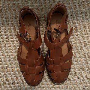 Madewell Rina fisherman flat sandal size 7.5